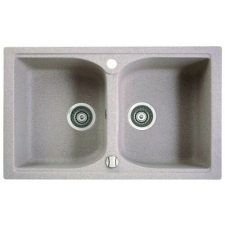  MARMORIN Lukka 2 medencés mosogató - Sand ÉRTÉKCSÖKKENTETT mosogatótálca