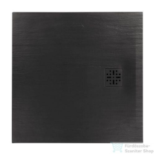 Marmy BASALTO - 100x100 Zuhanytálca Cavalli Black kád, zuhanykabin