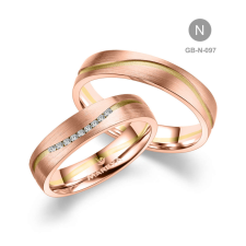 Marrya Gold 14 karátos Arany karikagyűrű pár - GB-097-14K-N gyűrű