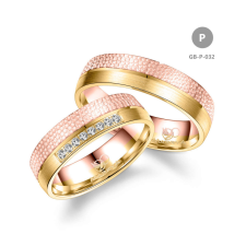 Marrya Gold 8 karátos Arany karikagyűrű pár - GB-032-18K-P gyűrű