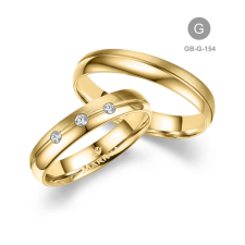 Marrya Gold 8 karátos Arany karikagyűrű pár - GB-154-18K-G gyűrű