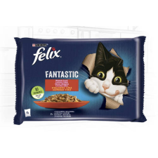 Mars-Nestlé Felix Fantastic (marha,csirke) aszpikban (4x85g) macskaeledel