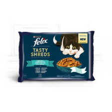 Mars-Nestlé Felix Tasty Shreds (halas válogatás - szószban) alutasakos - macskák részére (4x80g) macskaeledel