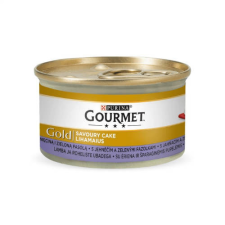 Mars-Nestlé Gourmet Gold savoury cake - konzerv (bárány,zöldbab) nedves eledel macskák részére (85g) macskaeledel