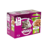Mars-Nestlé Whiskas Pure Delight Adult – Nedves eledel (marha,csirke,lazac,tonhal aszpikban) macskák részére (12x85g)