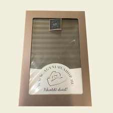  Martini olive csíkos damaszt kétszemélyes ágyneműhuzat díszdobozban lakástextília