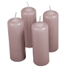  Mártott henger gyertya 40x120 mm mályva 4db/csom (db ár)