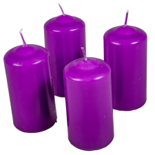  Mártott henger gyertya 50x100 mm lila 4db/csom (db ár) gyertya