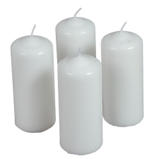  Mártott henger gyertya 50x120 mm fehér 4db/csom (db ár) gyertya