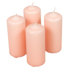  Mártott henger gyertya 50x120 mm korall 4db/csom (db ár) gyertya