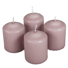  Mártott henger gyertya 60x80mm mályva 4db/csom (db ár) gyertya