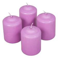 Mártott henger gyertya 60x80mm viola 4db/csom (db ár) gyertya