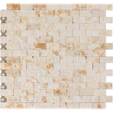 Márvány mozaiklap Sunny Beige Brick 32 cm x 32 cm csempe