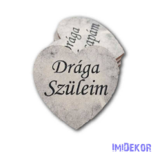 Márványhatású szív 5 cm - Drága Szüleim dekorációs kellék