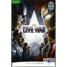  Marvel&#039;s Captain America: Civil War with MP3 CD - Pearson English Readers idegen nyelvű könyv