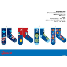 Marvel Bosszúállók gyerek pamut normál zokni - 4 pár/csomag - 27-30 gyerek zokni