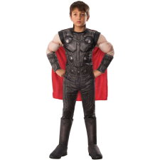 Marvel Bosszúállók Thor Muscle Deluxe jelmez, S méret, 3-4 év jelmez