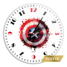 Marvel Falióra 30,5 cm - Amerika Kapitány - Licenc termék falióra