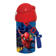 Marvel Pókember Dark kulacs, sportpalack 500 ml kulacs, kulacstartó