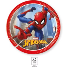 Marvel Spiderman Crime Fighter, Pókember papírtányér 8 DARABOS, 20 cm FSC Nr2 party kellék