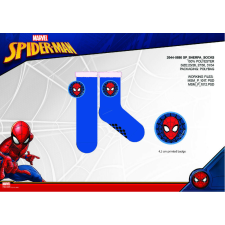 Marvel Spiderman csúszásgátlós meleg téli zokni gyerekeknek - sherpa zokni - sötétkék - 27-30 gyerek zokni