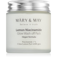 MARY & MAY Lemon Niacinamid hidratáló és világosító maszk 125 g arcpakolás, arcmaszk