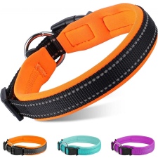  MASBRILL fényvisszaverő kutyapóráz, neoprén/nylon, narancs, S, 35-40 cm nyakörv, póráz, hám kutyáknak