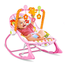 Masen Toys Virágos zenélő és rezgő pihenőszék - rózsaszín (7093186) (7093186) pihenőszék, bébifotel