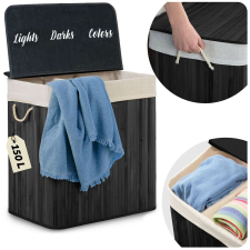 Massido Bambusz szennyeskosár 150 l massido fedővel bútor