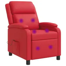  Masszázs Fotel Piros Műbőr masszázsfotel