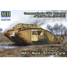  Master Box Mk I MaleBritish tank,Somme battle1916 1:72 (72001) makett