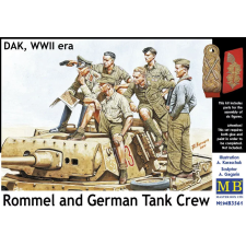  Master Box Rommel & German tank crew, DAK, WWII era 1:35 (MB3561) makett