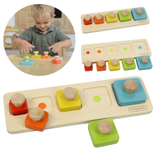  Masterkidz montessori méretek és színek tanuló kirakó fajáték