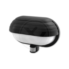 MasterLED Kültéri LED fali lámpa érzékelővel, fekete, E27 foglalat, IP44, Masterled kültéri világítás
