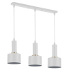 MasterLED Lampa Sufitowa Oprawa Wisząca 3x E27 Biała Miedziana Tema Masterled