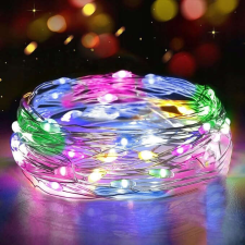 MasterLED NanoLED fényfüzér, 30 LED, 3 méter, akkumulátoros, RGB, Masterled karácsonyfa izzósor