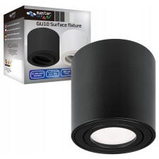 MasterLED Oprawa Natynkowa Halogenowa Tuba Spot GU10 Okrągła Ruchoma Czarna Masterled világítás