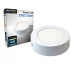 MasterLED Panel LED Oprawa Sufitowa 6W 480lm 2700K Ciepły Natynkowy Ogrągły Biały Proma Masterled