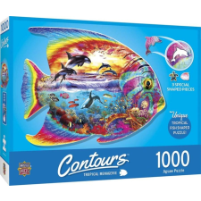 MasterPieces 1000 db-os puzzle - Contours - Tropical Fish (71960) puzzle, kirakós