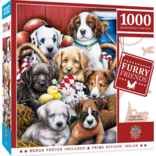 MasterPieces 1000 db-os puzzle - Furry Friends - Puppy Pals (72182) puzzle, kirakós