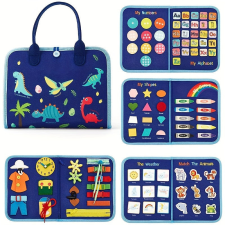  Matató táska, Kék érzékszervi fejlesztő játék gyerekeknek kreatív és készségfejlesztő