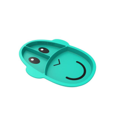 Matchstick Monkey Makihami – Osztott tányér - zöld babaétkészlet