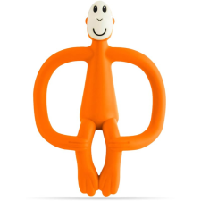 Matchstick Monkey Teething Toy and Gel Applicator rágóka 2in1 kefével Orange 1 db rágóka