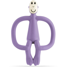 Matchstick Monkey Teething Toy and Gel Applicator rágóka 2in1 kefével Purple 1 db rágóka