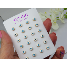  Mati antiallergén védelmező szem fülbevaló-kék-18K fülbevaló