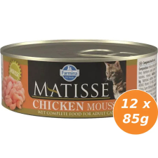 Matisse konzerv Mousse Csirke 12x85g macskaeledel