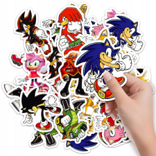 MATRICA CÍMKÉK JEGYZETFÜZET MATRICA SONIC KARAKTEREK MINTÁK 10DB matrica