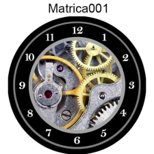 Matrica, fali órákhoz - Matrica001 falióra