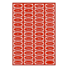  Matrica fűszeres piros "D" információs címke