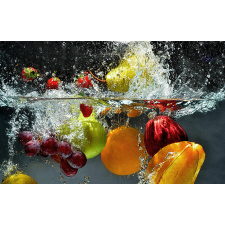  Matrica tapéta Gyümölcsök a vízben, 250 x 150 cm tapéta, díszléc és más dekoráció